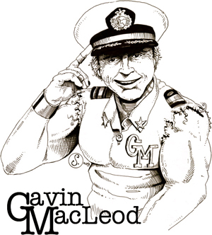 Gavin MacLeod, drawn by Cody Schibi