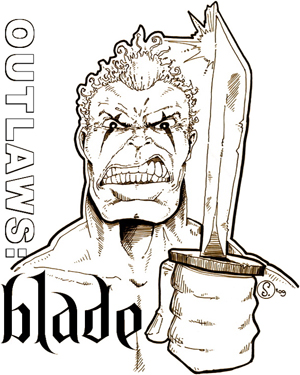 Blade, drawn by Cody Schibi